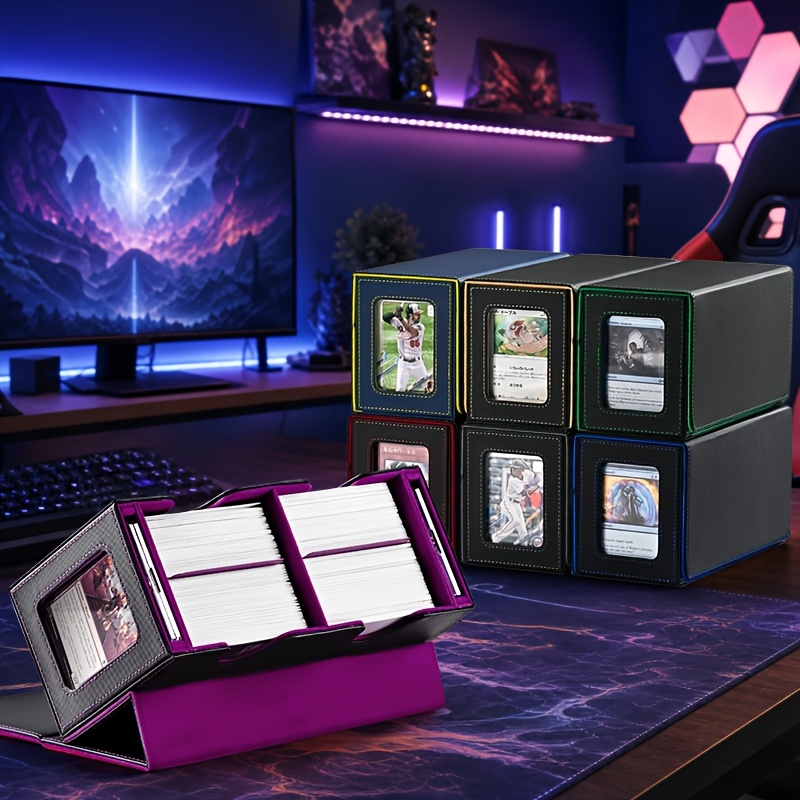 2pcs Window-Open Card Boxes with Dividers